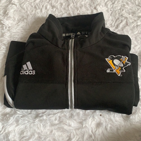 ADIDAS Men’s Pittsburgh Penguins Zip Up Jacket - Picture 2 of 3